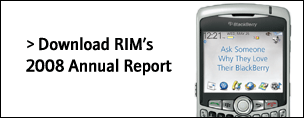 RIM's 2008 Annual Report